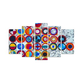 Wallity Set de 5 Piezas de Pintura Decorativa de MDF Multicolor